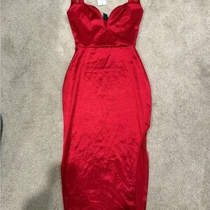 Elegant Red Women's Dress